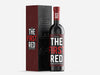 Red Wine Mockup Template With Gift Box Psd