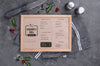 Restaurant Menu Concept Mock-Up Psd