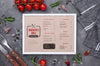 Restaurant Menu Concept Mock-Up Psd