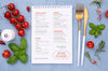 Restaurant Menu Concept Mock-Up Psd