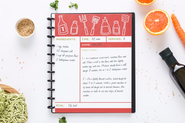 Restaurant Menu Concept Mock-Up Psd
