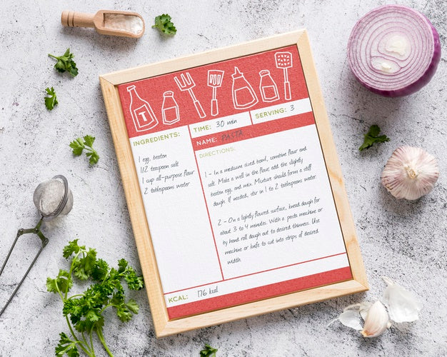 Restaurant Menu Concept Mock-Up Psd