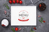 Restaurant Menu Concept Mock-Up Psd