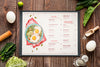 Restaurant Menu Concept Mock-Up Psd