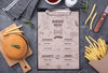 Restaurant Menu Concept Mockup Psd