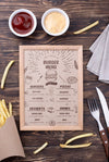 Restaurant Menu Concept Mockup Psd