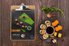 Restaurant Menu Concept Mockup Psd