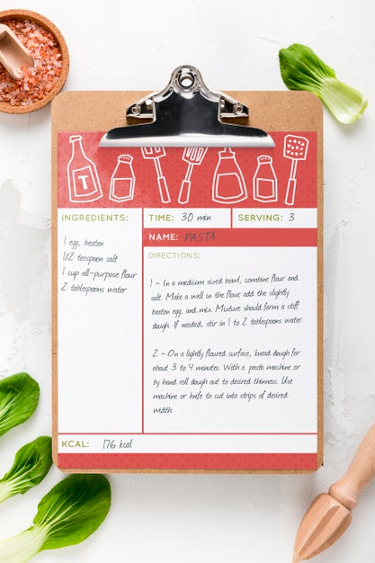 Restaurant Menu Concept Mockup Psd