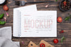 Restaurant Menu Concept Mockup Psd