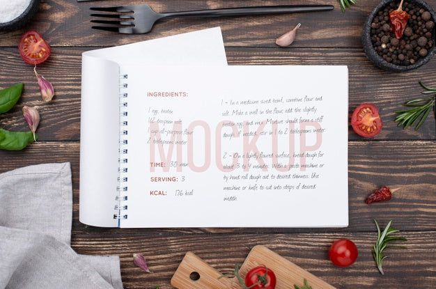 Restaurant Menu Concept Mockup Psd