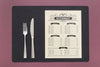 Restaurant Menu Concept Mockup Psd