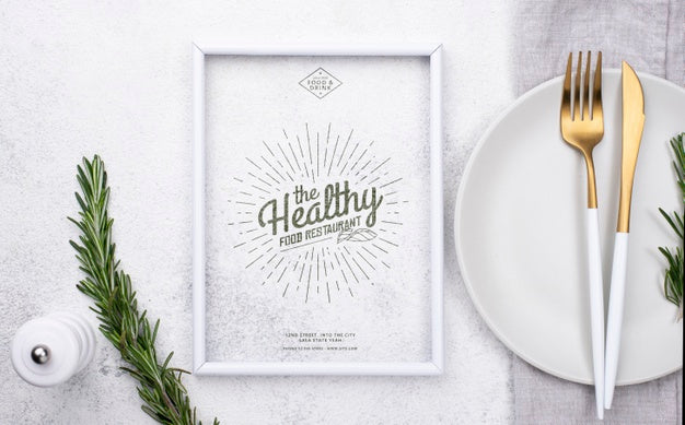 Restaurant Menu Concept Mockup Psd
