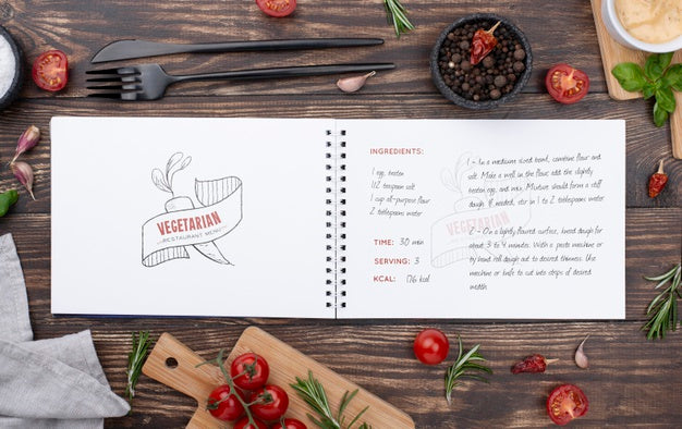Restaurant Menu Concept Mockup Psd