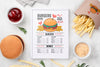 Restaurant Menu Concept Mockup Psd