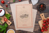 Restaurant Menu Concept Mockup Psd