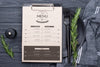 Restaurant Menu Concept Mockup Psd