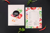 Restaurant Menu Concept Mockup Psd