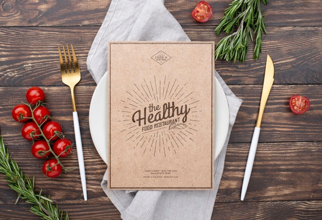 Restaurant Menu Concept Mockup Psd