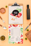 Restaurant Menu Concept Mockup Psd