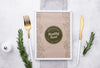 Restaurant Menu Concept Mockup Psd