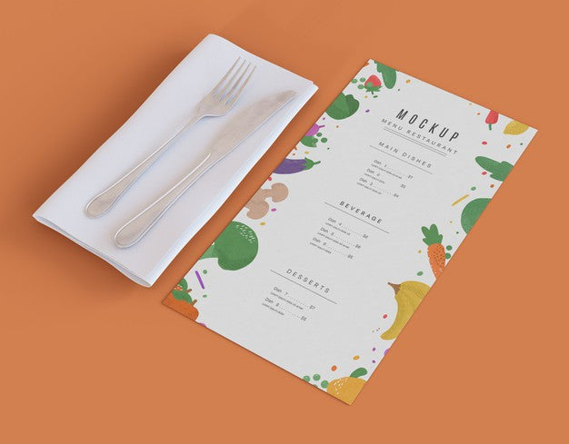 Restaurant Menu Mockup Psd