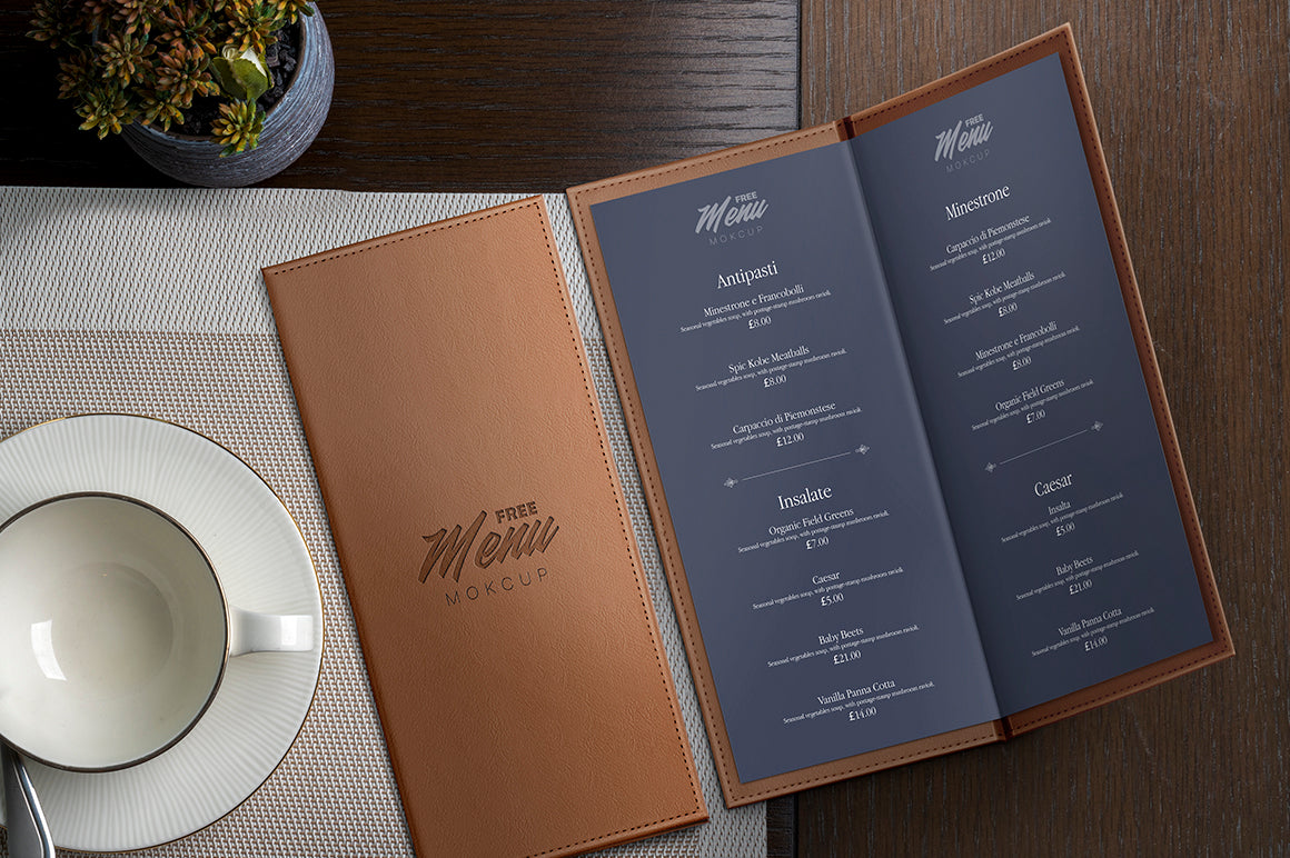 Restaurant Menu Mockup