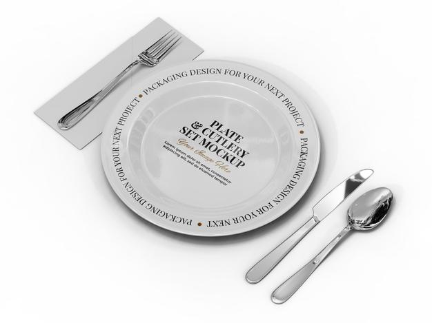 Restaurant Plate Mockup Template Psd