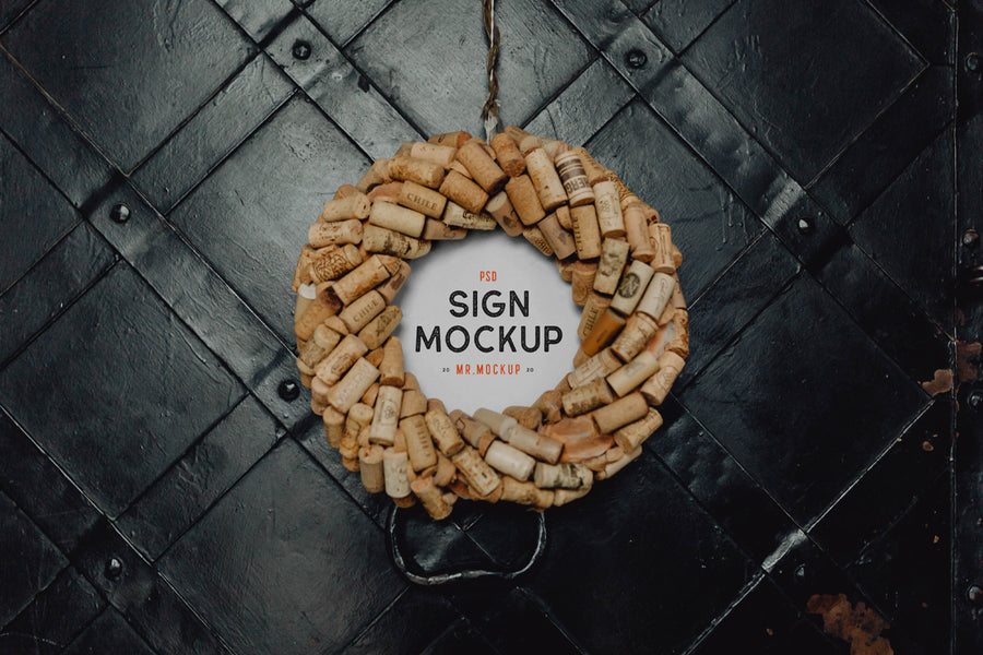 Restaurant Sign Psd Mockup