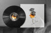 Retro Black Vinyl Cover Mockup Design Psd