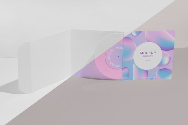 Retro Mock-Up Vinyl Disk Abstract Packaging Psd