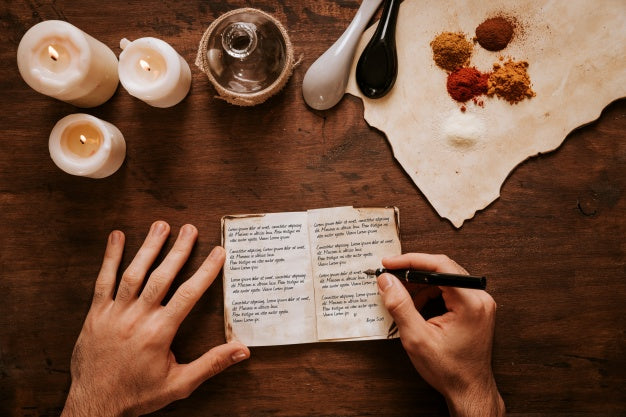 Retro Sailing Concept With Spices And Hand Making Notes Psd