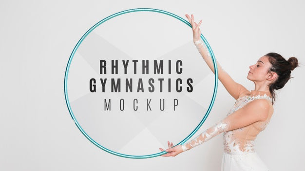 Rhythmic Gymnastic Woman Exercise Psd