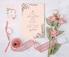 Romantic Flowers With Wedding Invitation Psd
