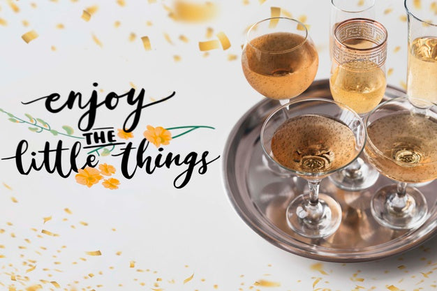 Romantic Set Up With Champagne For Valentines Day Psd