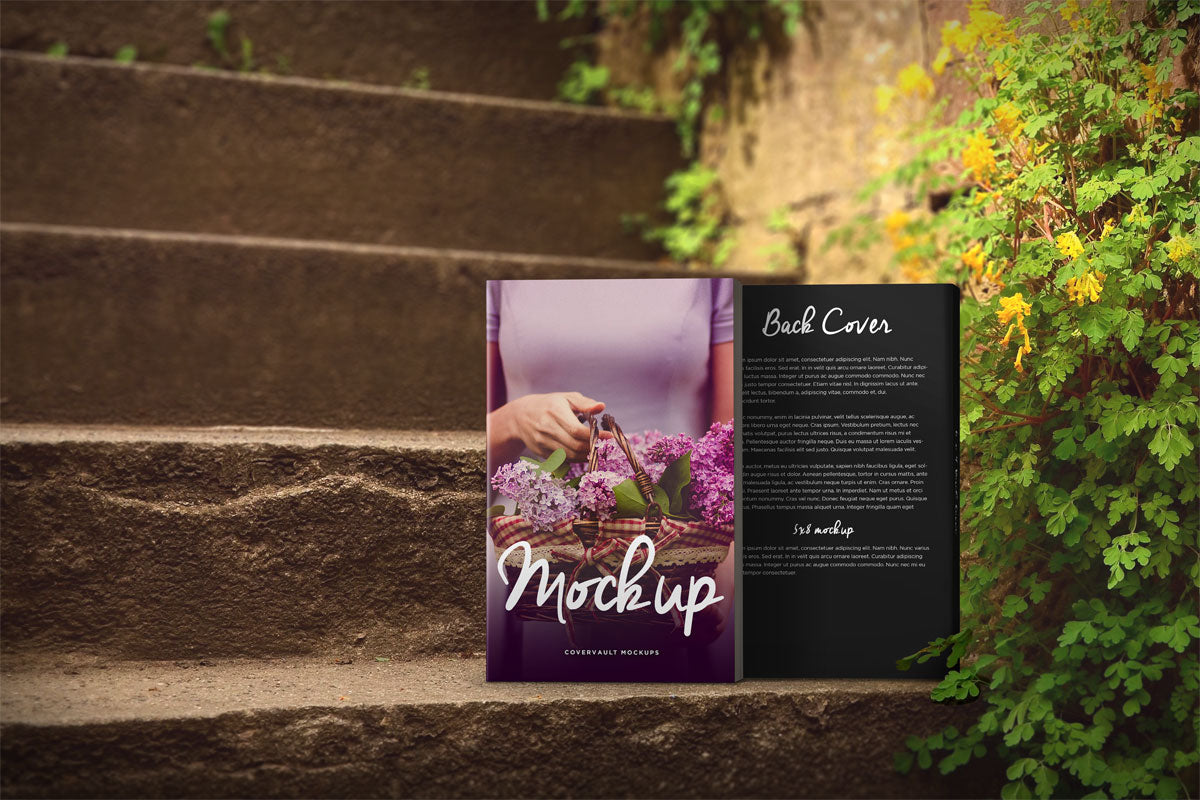 Romantic Steps 5 X 8 Paperback Book Mockup