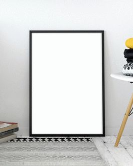 Room Interior Standing Poster Mockup Psd 2018