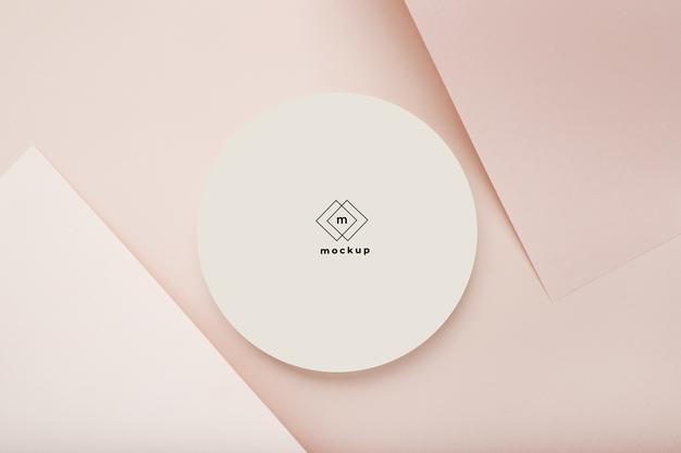 Round Business Card Mockup Psd