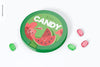 Round Candy Box Mockup Psd