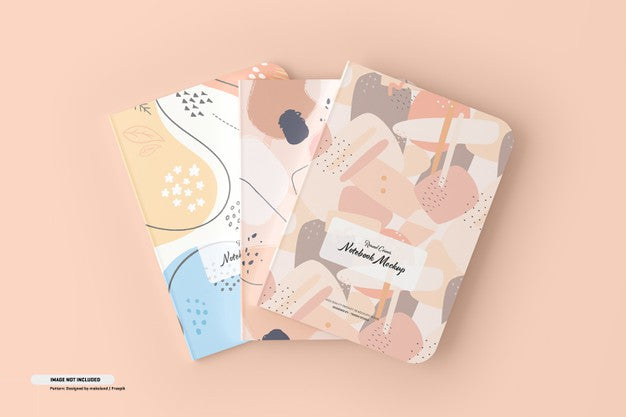 Round Corner Notebook Mockup Psd