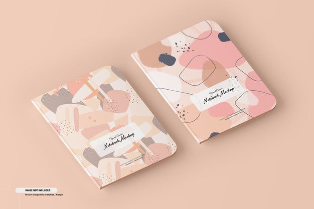 Round Corner Notebook Mockup Psd