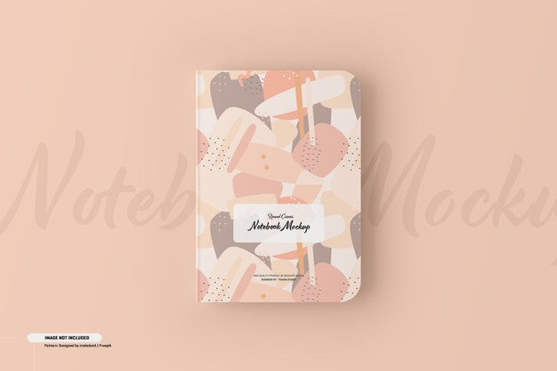 Round Corner Notebook Mockup Psd