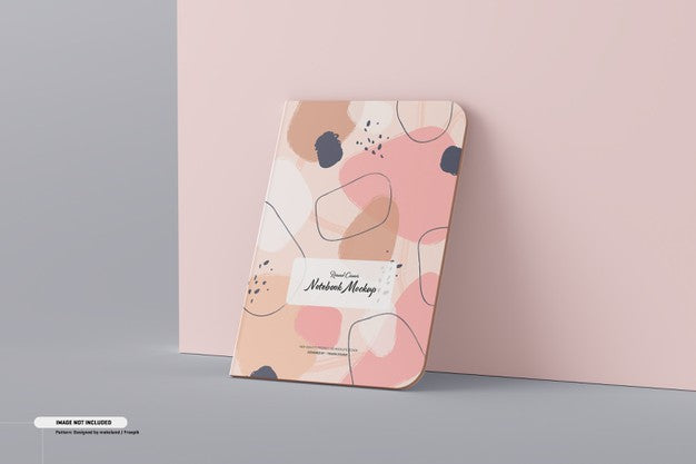 Round Corner Notebook Mockup Psd