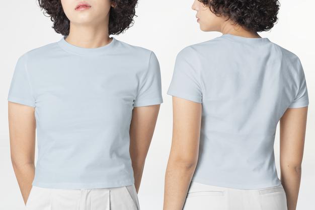 Round Neck T-Shirts Mockup Psd