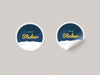 Round Paper Stickers Mock-Up