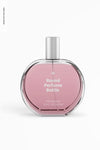 Round Perfume Bottle Mockup, Front View Psd