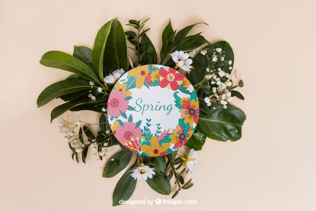 Round Spring Mockup Psd