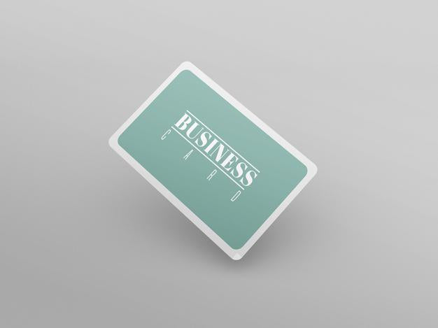 Rounded Business Card Mockup Psd
