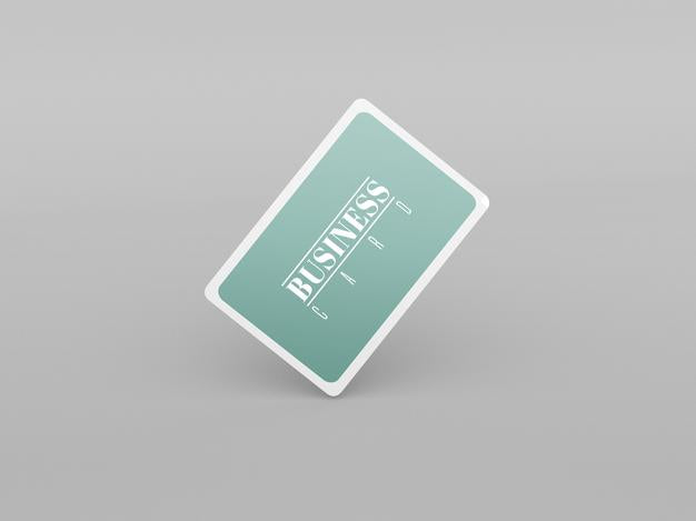 Rounded Business Card Mockup Psd