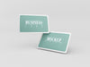 Rounded Business Cards Mockup Psd