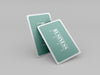 Rounded Business Cards Mockup Psd